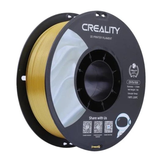 Filamento PLA Creality 3301120001 Oro 1,75 mm Seda Fácil Impresión