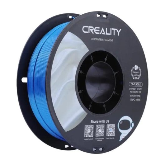 Filament PLA Silk Creality 3301120006 Blau 1,75 mm Seidiges Finish Langlebig