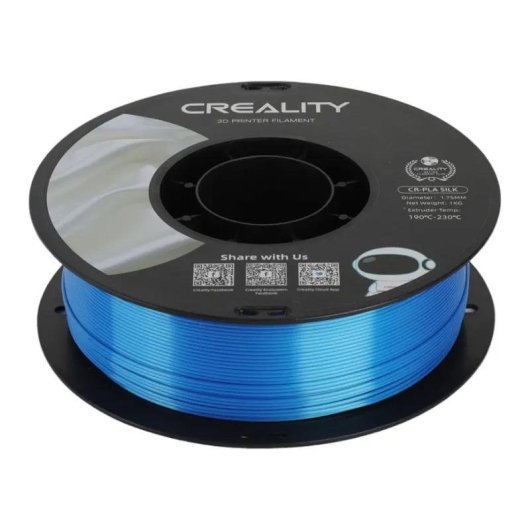 Filament PLA Silk Creality 3301120006 Blau 1,75 mm Seidiges Finish Langlebig