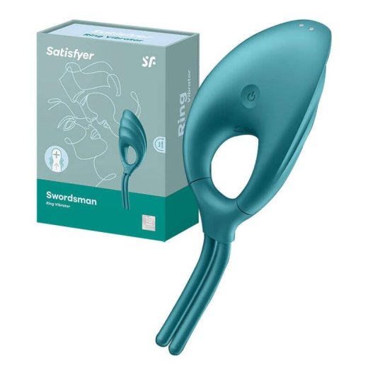 Anale Vibrante Satisfyer Swordsman Verde Silicone ABS