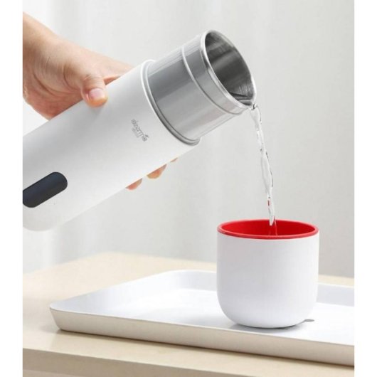 Elektrischer Thermos Deerma DR050 0,35 L Weiß Edelstahl Touch LED