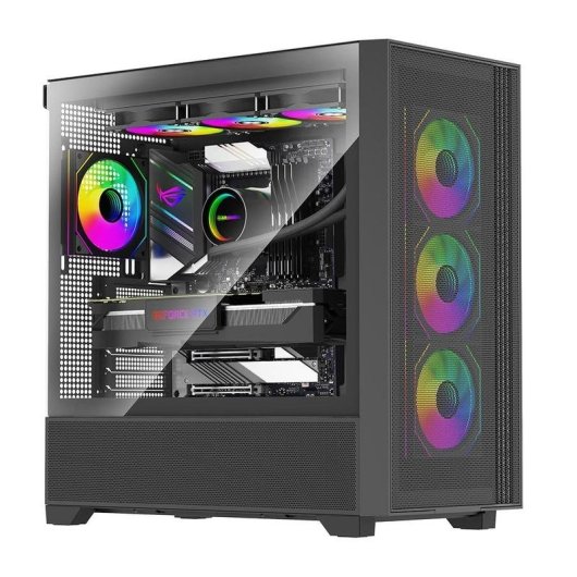 Carcasa Xilence Xilent Flux Midi Tower Negro EATX ATX micro ATX Mini-ITX