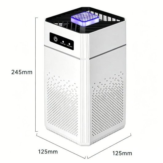 Purificateur d'air Autrucker, Filtre composite, 3 vitesses, Élimine odeurs animaux et fumée