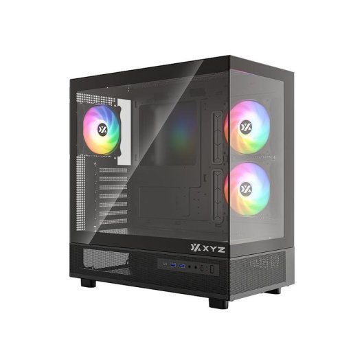 Carcasa PC XYZ AURORAX 50 Negro Midi Tower ATX Ventana Lateral