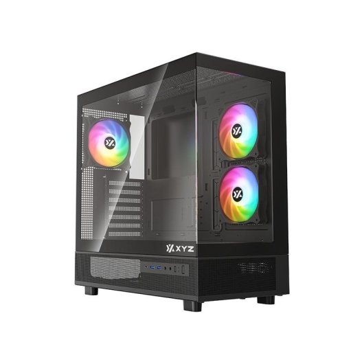 Carcasa PC XYZ AURORAX 50 Negro Midi Tower ATX Ventana Lateral