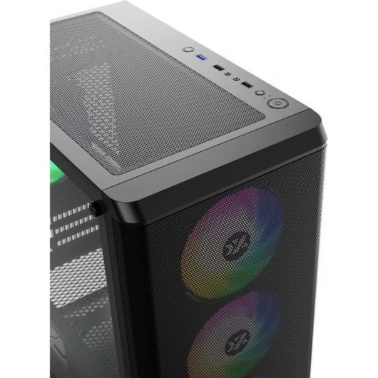 Boîtier PC Mini Tower Micro ATX xyz X-CS-AIRONE60LT-M-B Noir