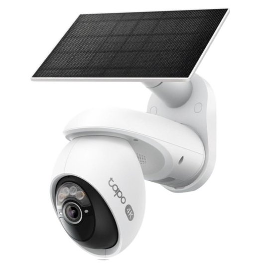 Câmera de vigilância TP-Link Tapo C660 4K Visão Noturna Externa IA Alarme Painel Solar Áudio Bidirecional