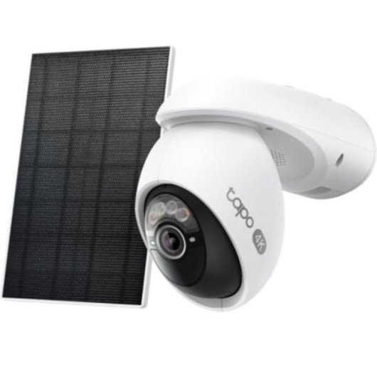 Câmera de vigilância TP-Link Tapo C660 4K Visão Noturna Externa IA Alarme Painel Solar Áudio Bidirecional