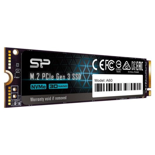 Disco Duro Silicon Power P34A60 128GB M.2 NVMe 2200MB/s 1600MB/s