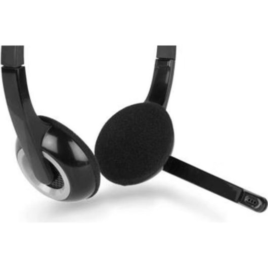 Auriculares Hamlet HHEADMUS-CJ con cable USB-C y jack, para oficina y call center, negros