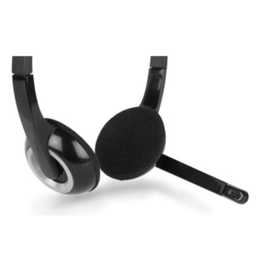 Auriculares Hamlet HHEADMUS-CJ con cable USB-C y jack, para oficina y call center, negros