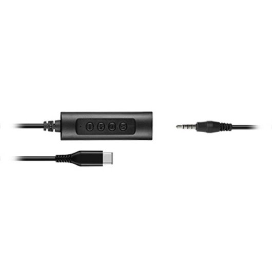 Auriculares Hamlet HHEADMUS-CJ con cable USB-C y jack, para oficina y call center, negros