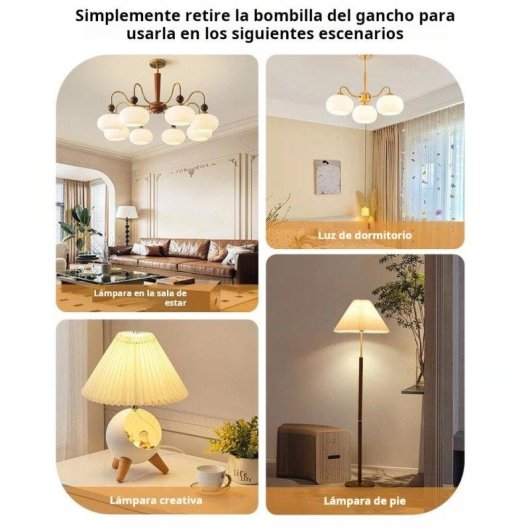 Lampe de Camping Autrucker USB Recargable E27 3 Modes avec Télécommande