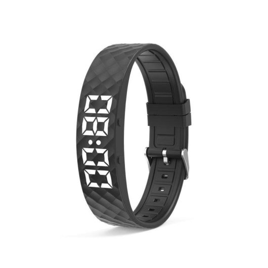 Bracciale attività Autrucker Nero USB Contapassi Calorie Sonno Sveglia