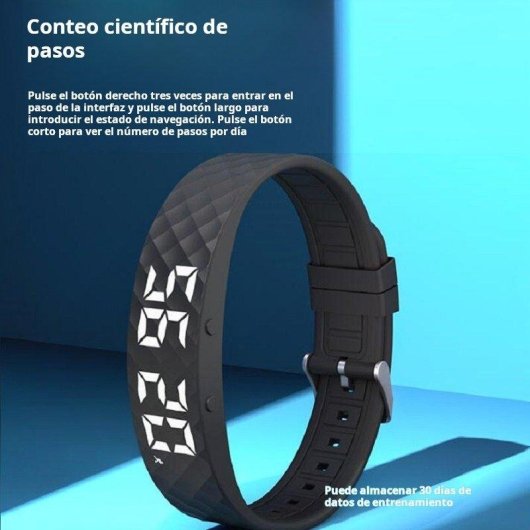 Bracciale attività Autrucker Nero USB Contapassi Calorie Sonno Sveglia