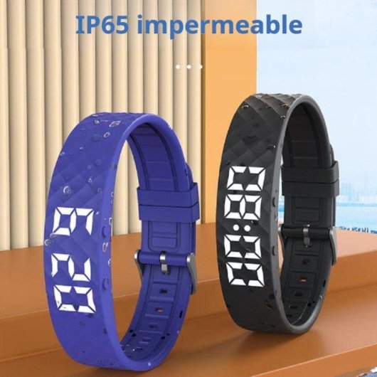 Bracciale attività Autrucker Nero USB Contapassi Calorie Sonno Sveglia