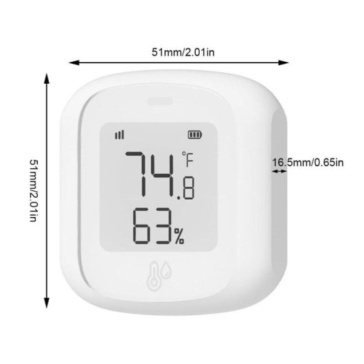Sensor de Temperatura y Humedad Autrucker Wifi Alta Precisión Compatible Alexa