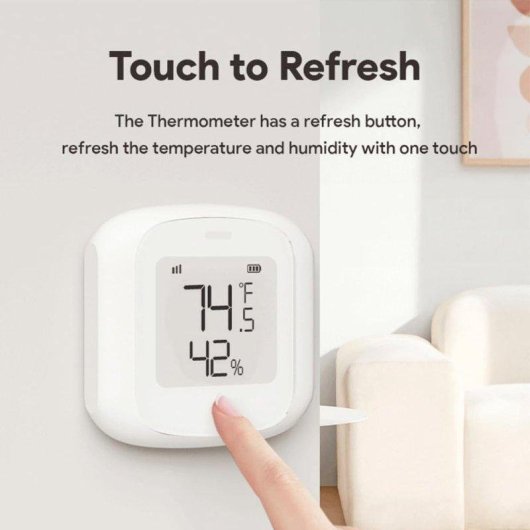 Sensor de Temperatura y Humedad Autrucker Wifi Alta Precisión Compatible Alexa