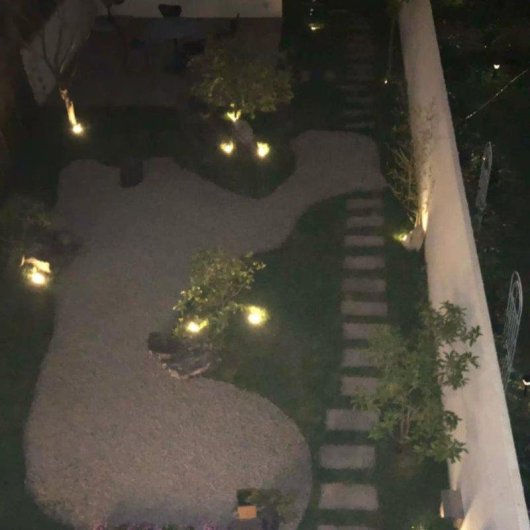 Luces Solares Empotrables de Suelo Autrucker 12 LED IP65 Paquete de 4 Blanco Cálido