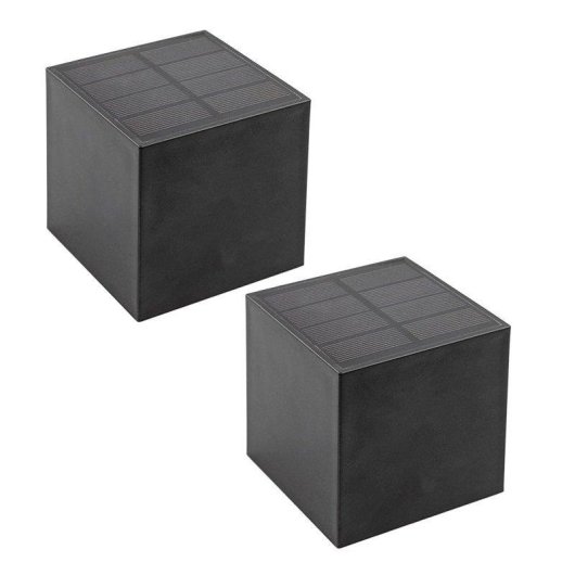 Apliques Solares Cuadrados Impermeables IP55 Autrucker Luz Cálida