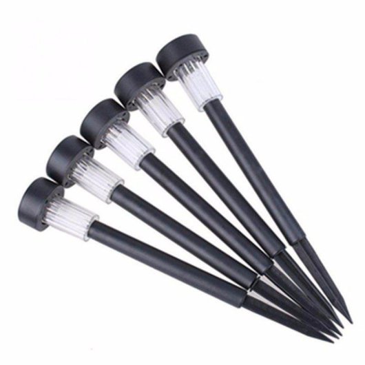Set de 5 Luces Solares de Suelo Autrucker Multicolor Impermeables IP65