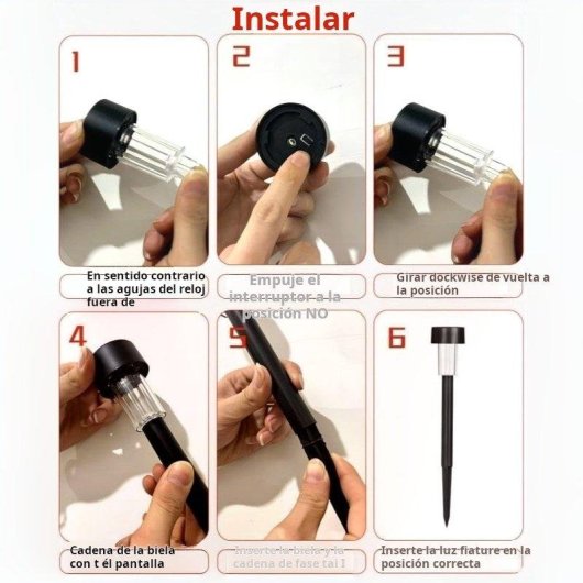Set de 5 Luces Solares de Suelo Autrucker Multicolor Impermeables IP65