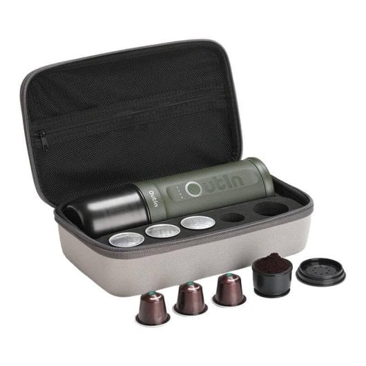 Macchina da caffè espresso portatile Outin Nano 7500 mAh 20 bar con custodia