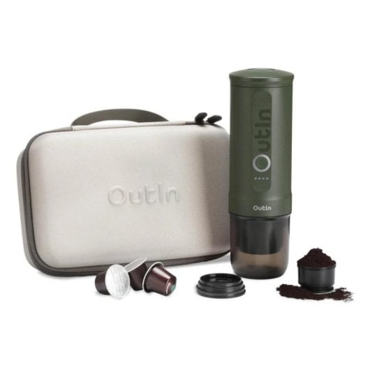 Macchina da caffè espresso portatile Outin Nano 7500 mAh 20 bar con custodia