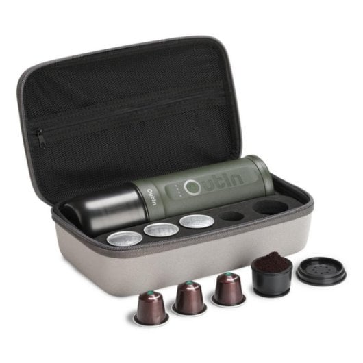 Macchina da caffè espresso portatile Outin Nano 7500 mAh 20 bar con custodia