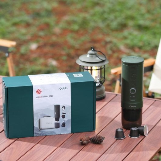 Macchina da caffè espresso portatile Outin Nano 7500 mAh 20 bar con custodia
