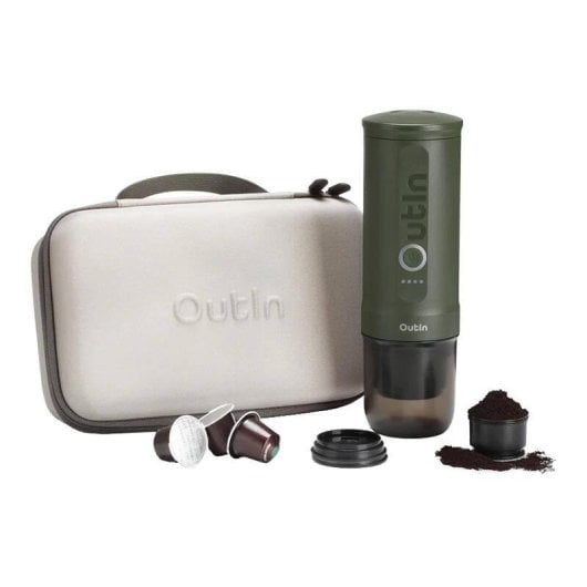 Macchina da caffè espresso portatile Outin Nano 7500 mAh 20 bar con custodia