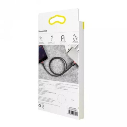 Cable USB a Lightning Baseus Cafule 2 m Negro y Rojo 1,5 A
