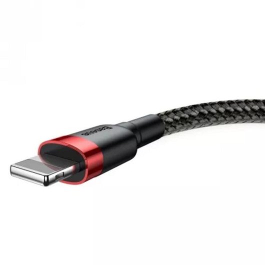 Cable USB a Lightning Baseus Cafule 2 m Negro y Rojo 1,5 A