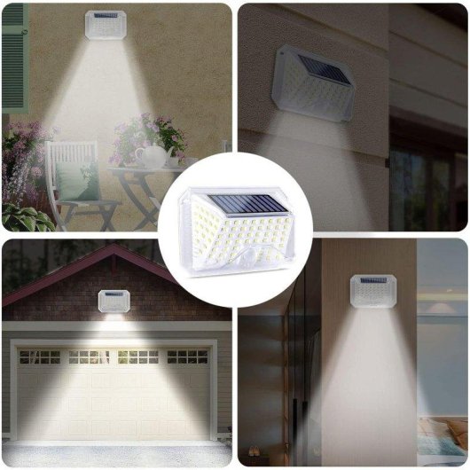 Pack 2 Luces Solares Autrucker con Sensor de Movimiento 90 LED 120° IP65
