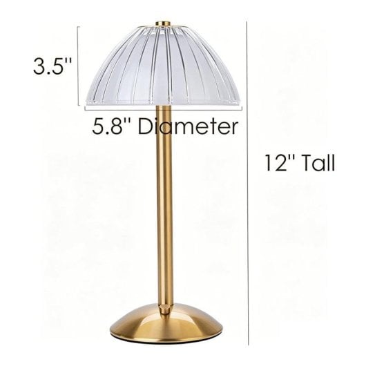 Autrucker LED-Lampe 30cm 3 Temperaturen Einstellbar Kabellos
