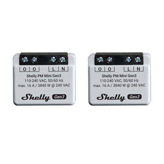 Interruttore Intelligente Shelly PM Mini Gen3 WiFi Bluetooth Alexa Google