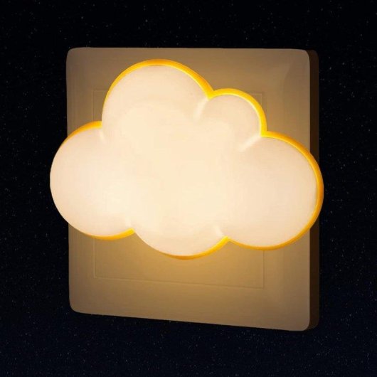 Pack de 2 Luces Nocturnas LED Nube con Sensor de Luz, diseño compacto, Autrucker