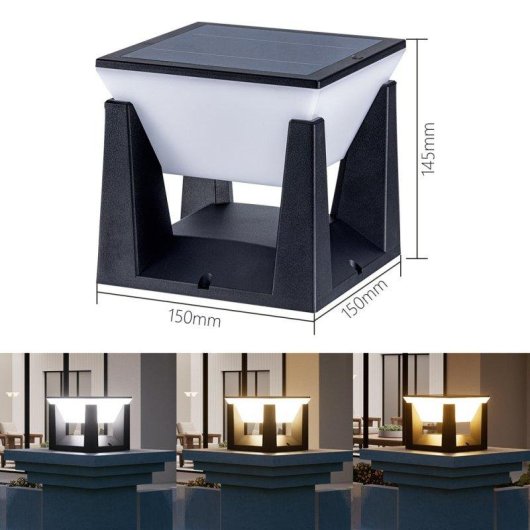 Farola Solare Autrucker Esterno Stile Moderno Resistente all'Acqua