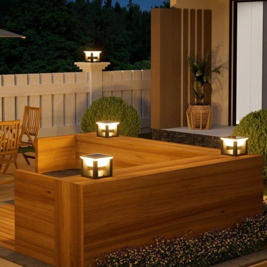Farola Solare Autrucker Esterno Stile Moderno Resistente all'Acqua