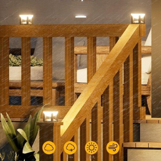 Farola Solare Autrucker Esterno Stile Moderno Resistente all'Acqua