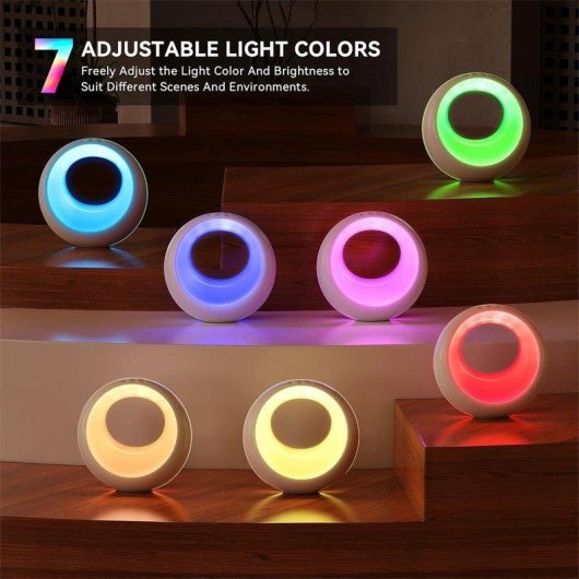 Lampada da tavolo LED tattile Autrucker RGB regolabile con telecomando
