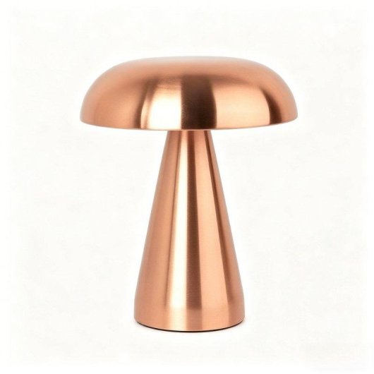 Lampada da scrivania LED Fungo Autrucker, controllo tattile tricolore, ricaricabile rosa dorato