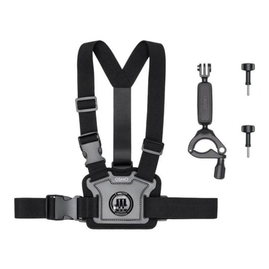 Kit Accessoires Vélo DJI Osmo Action, Monture Poitrine et Guidon