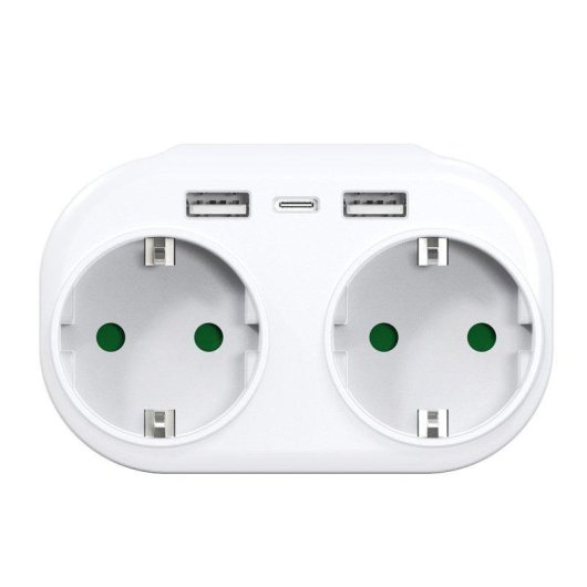 Multipresa Autrucker 2 Prese USB-A 2 USB-C Compatta e Sicura