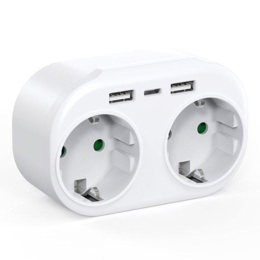 Multipresa Autrucker 2 Prese USB-A 2 USB-C Compatta e Sicura