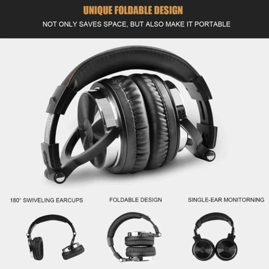 Auriculares Over-ear Pro10 Alta Resolución Estudio DJ Monitor Con Cable Micrófono Para Móvil Y Pc