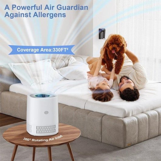 Luftreiniger 3 in 1 Filter HEPA H13 Intelligente Steuerung App Stimme Schlafmodus
