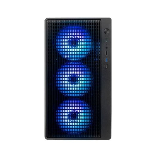 Boîtier PC Micro ATX CoolBox GM350 DarkFace USB-C 3.2 Gen1 Verre Fumé