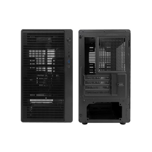 Boîtier PC Micro ATX CoolBox GM350 DarkFace USB-C 3.2 Gen1 Verre Fumé