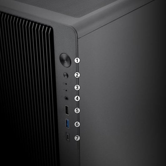 Boîtier PC Micro ATX CoolBox GM350 DarkFace USB-C 3.2 Gen1 Verre Fumé